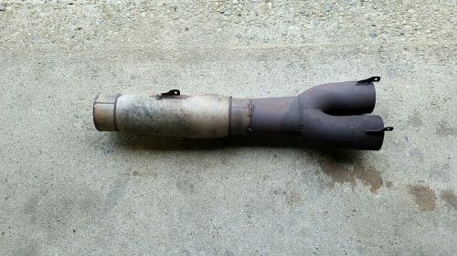 3 1/2 inch y pipe exhaust with 4 inch muffler