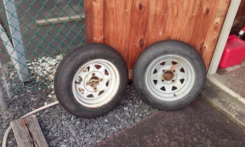 Utility trailer wheels 3/tires 2