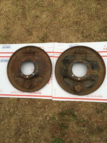 Model a ford front wheel backing plate pair