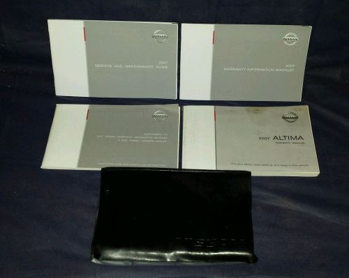 ***2007 nissan altima owners manual &amp; extras***best value on ebay! l (.)(.)k!***