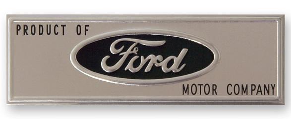 New 1964-1966 ford mustang black scuff plate label officially licensed product