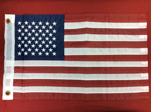 American sewn flag 12x18 usa us united states boat marine seachoice 78211