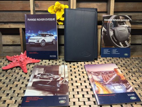 2013 land rover range rover evoque owners manual +navigation +rear tv info