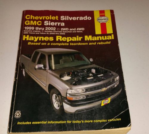 1999 - 2002 chevrolet silverado gmc sierra haynes shop repair manual