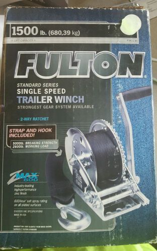 Nrw fulton 1500 lb single speed trailer winch