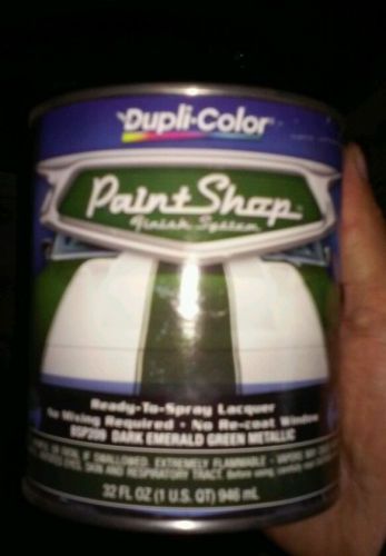 Duplicolor paint shop dark emerald green metallic 32oz paint