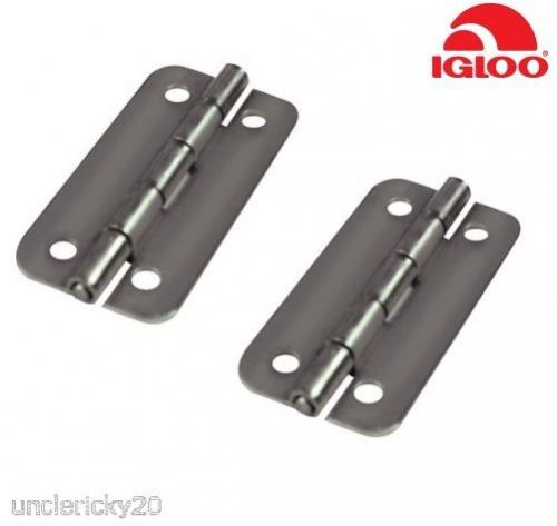 Seachoice pair (2) genuine igloo cooler replacement stainless steel hinges 24005