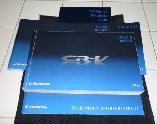 2014 honda crv cr-v owners manual set guide 14 +case