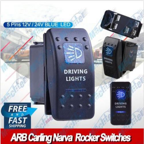 Arb narva carling rocker switches driving lights dual blue led 12v 24v 4x4 4wd
