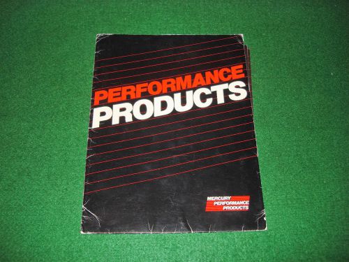 Mercury outboard racing  1986  performance products catalog