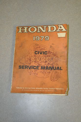 Sell 1979 Honda Civic CVCC Original Repair Shop Manual OEM Service Book