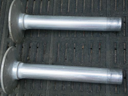 2 garelick fluted 21 inch tall boat seat pedestals / posts w/bases