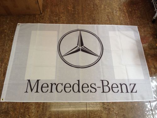 Mercedes-benz logo dealer banner flag advertising sign 3x5ft free shipping
