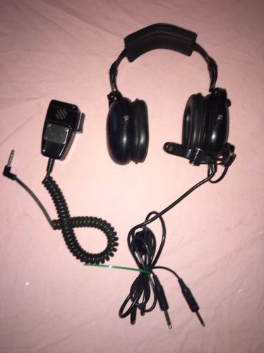 Flightcom headset with vintage telex aircraft microphone