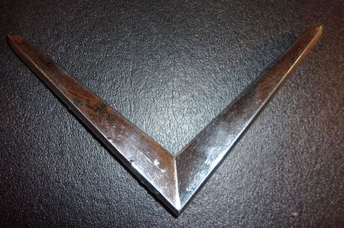 1950 cadillac hood v emblem 1456004 chrome -  c98
