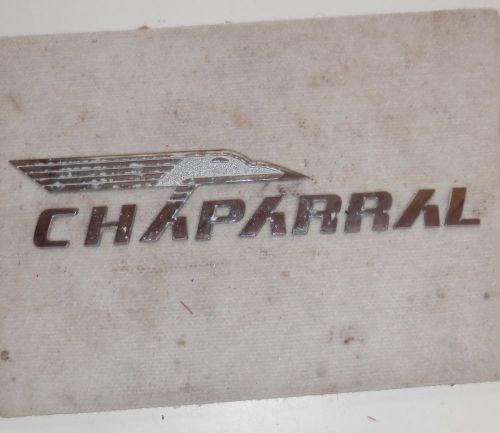 Chaparral boat emblem - logo - letters
