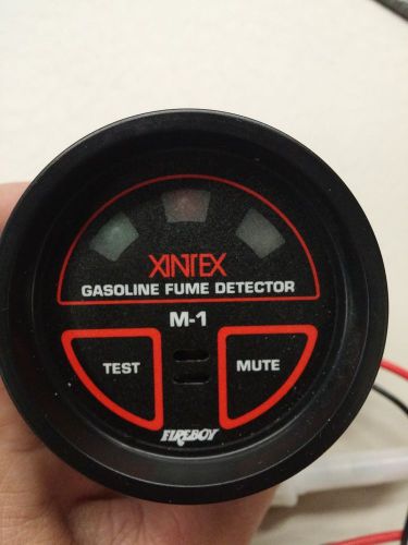 Xintex  m-1-r 2 gasoline fume detector  boat marine gauge fireboy alarm light