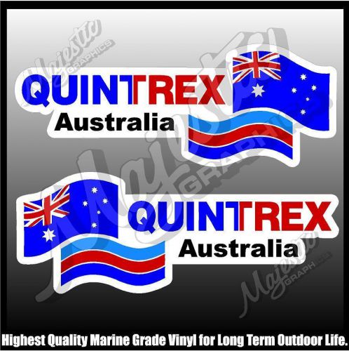 Quintrex australia -  450mm x 150mm x 2 - boat decals