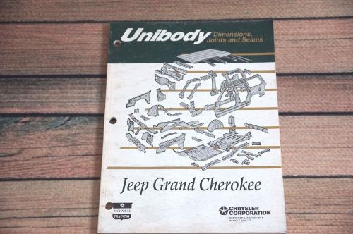 1993 jeep grand cherokee unibody dimensions joints and seams service manual
