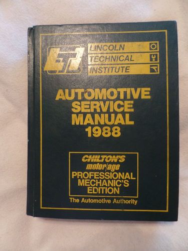 Chilton auto service manual, 1988