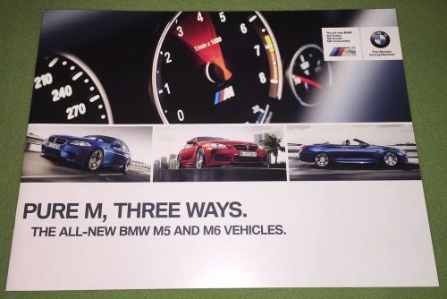 2013 bmw m5 m6 sales brochure flawless condition!