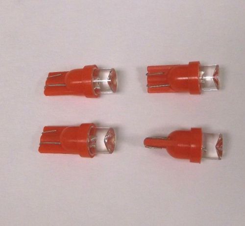 4 bbt brand 12 volt heavy duty red led t-10 wedge base light bulbs for rvs