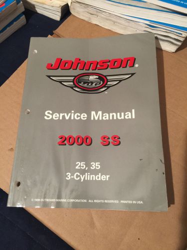 Johnson outboard 2000 ss  25, 35 3-cylinder  service manual