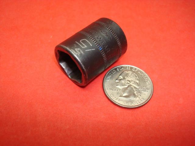 Snap on tools 3/8" drive 15 mm metric shallow impact socket part number imfml15