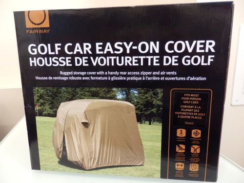 Fairway golf car easy on cover storage cover for 4 person club car 74442