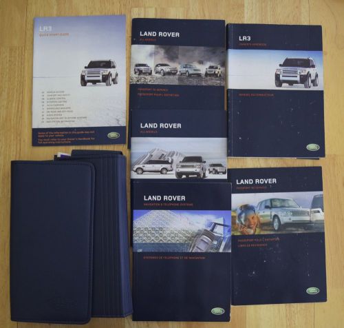 2007 land rover lr3 owners manuals complete set