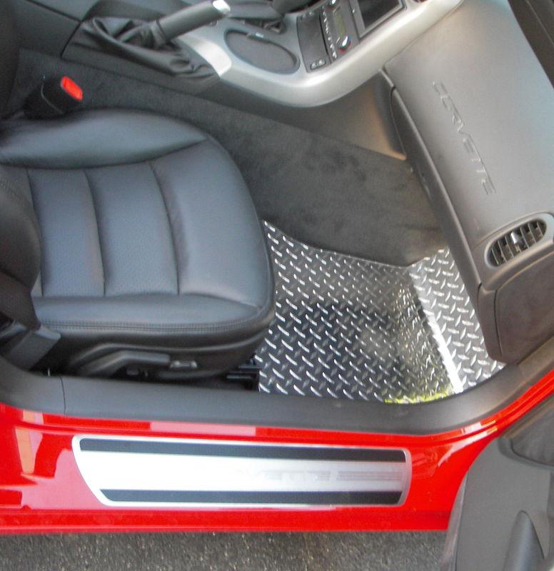 Find Corvette C5 C6 Aluminum Floor Mats Custom Shaped Metal