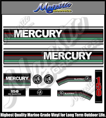 Mercury - 150hp - blackmax - outboard  decals
