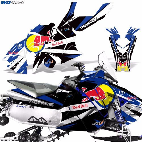 Sled wrap for polaris axys rush pro s graphic snow decal kit snowmobile parts rb