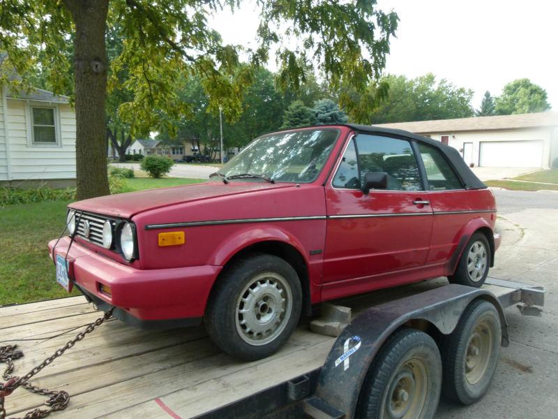 Parting out: 1987 vw cabriolet volkswagen mk1 a1 rabbit convertible