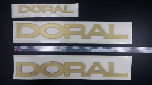 Doral boat emblem 17.3&#034; stickers set gold - adesivi barca