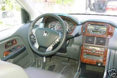 Honda pilot ex lx ex-l exl interior wood carbon dash trim kit set 2006 2007 2008