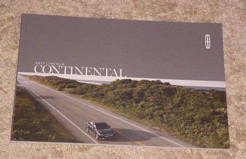 New 2017 lincoln continental deluxe brochure just released + free shipping