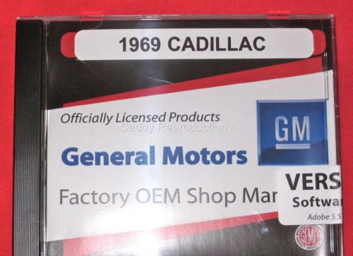 1946 - 1969 cadillac master service manual / shop manual / parts list cd