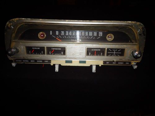 1963 dodge 330 440 polara 500 dash instrument cluster bezel-gauges-switches
