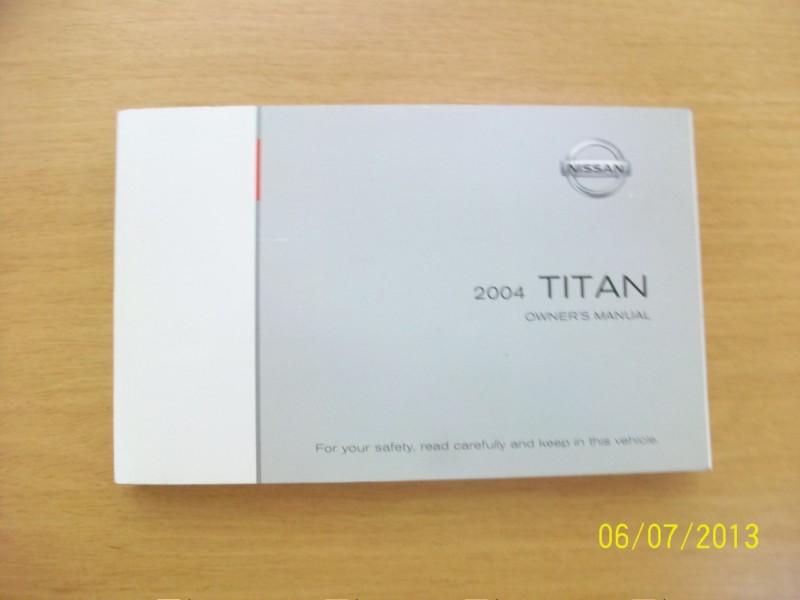 2004 nissan titan  owners manual