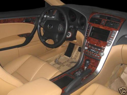 Acura tl tl type-s interior burl wood dash trim kit set 2009 2010 2011 2012 2013