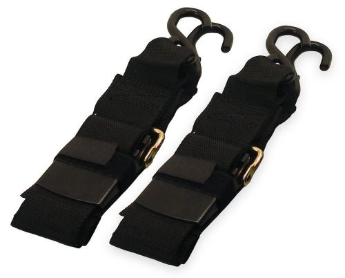 New pair transom tie downs web ratchet holds marine boat trailer webbing straps