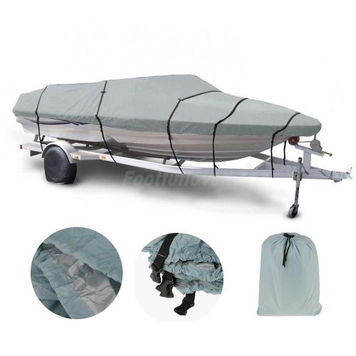 11ft-13ft trailerable boat cover waterproof uv-protection for fishing ski boat