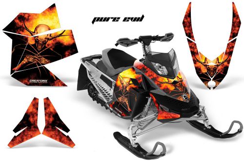 Ski-doo rev xp snowmobile sled creatorx graphics kit decals pe