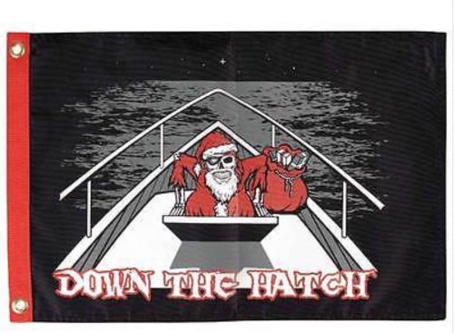 Taylor made 1785 white beard the pirate christmas flag 12&#034; x 18&#034; down the hatch