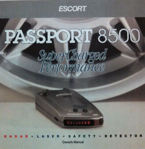 Escort passport 8500 (silver) power cord , mount and 4 cups replacement set