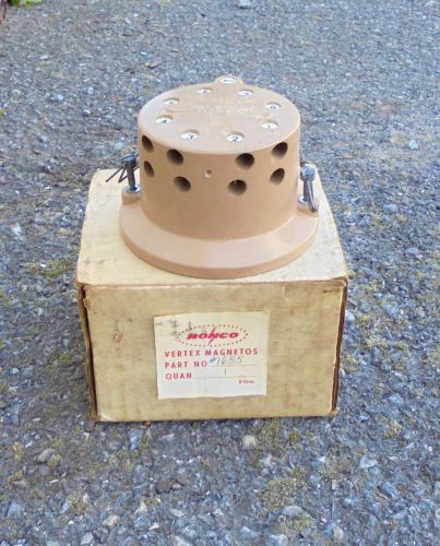 Vertex magneto vintage tan cap w/ original box gasser rat rod