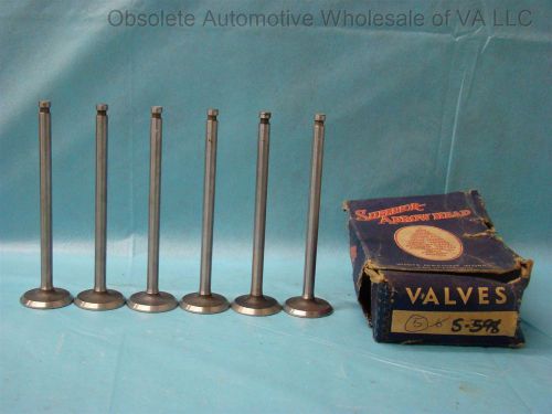 1934 35 36 37 38 39 40 nash lafayette 400 series exhaust valve set 6 nors 25503
