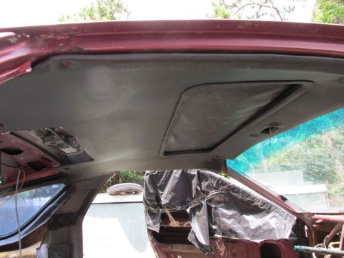 928 porsche&#039; leather headliner black  w/sunroof insert w/rear hatch upper liner!