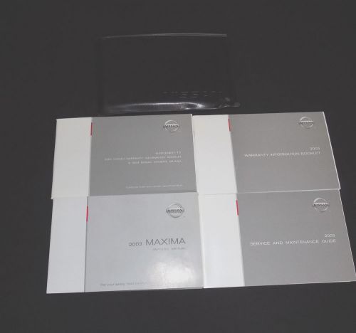 2003 nissan maxima owner&#039;s manual-supplement &amp; case